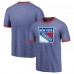 Футболка New York Rangers Majestic Threads Ringer Contrast Tri-Blend - Heathered Blue