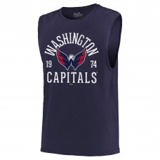 Washington Capitals Majestic Threads Softhand Muscle Tank Top - Navy