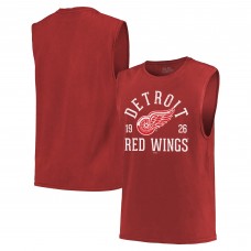 Detroit Red Wings Majestic Threads Softhand Muscle Tank Top - Red