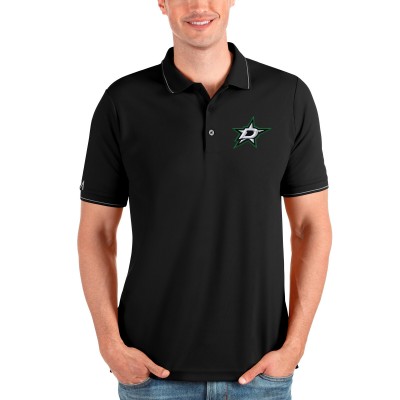 Поло Dallas Stars Antigua Affluent - Black/Silver