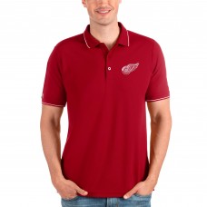 Detroit Red Wings Antigua Affluent Polo - Red