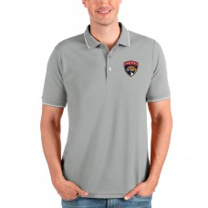 Поло Florida Panthers Antigua Affluent - Heathered Gray