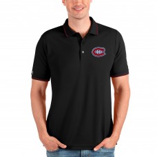 Поло Montreal Canadiens Antigua Affluent - Black/Red