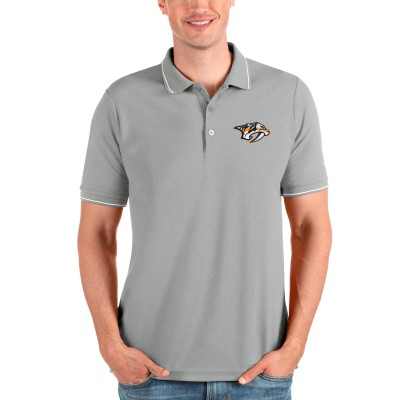 Поло Nashville Predators Antigua Affluent - Heathered Gray
