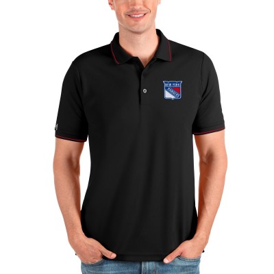Поло New York Rangers Antigua Affluent - Black/Red
