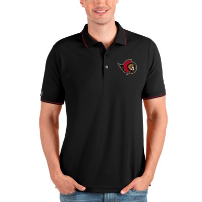 Поло Ottawa Senators Antigua Affluent - Black/Red