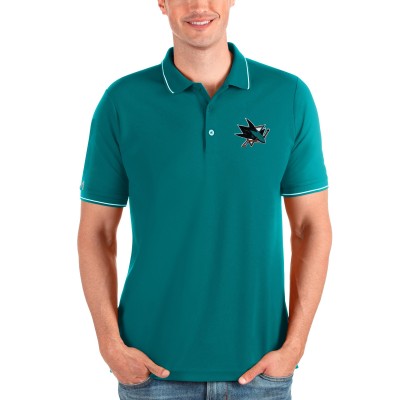 Поло San Jose Sharks Antigua Affluent - Teal