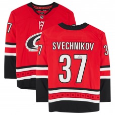 Игровая джерси Autographed Carolina Hurricanes Andrei Svechnikov Red Fanatics Authentic Fanatics Breakaway