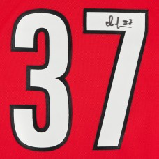 Игровая джерси Autographed Carolina Hurricanes Andrei Svechnikov Red Fanatics Authentic adidas Authentic