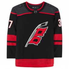 Игровая джерси Autographed Carolina Hurricanes Andrei Svechnikov Black Fanatics Authentic adidas Authentic