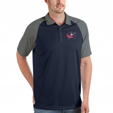 Columbus Blue Jackets Antigua Nova Polo - Navy