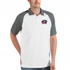 Columbus Blue Jackets Antigua Nova Polo - White