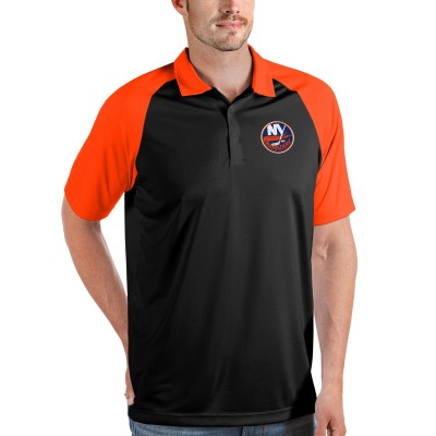 Поло New York Islanders Antigua Nova - Black