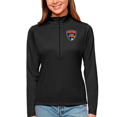 Кофта на короткой молнии Florida Panthers Antigua Womens Tribute - Black
