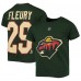 Подростковая Minnesota Wild Marc-Andre Fleury Green Player Name & Number T-Shirt