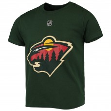 Подростковая Minnesota Wild Marc-Andre Fleury Green Player Name & Number T-Shirt