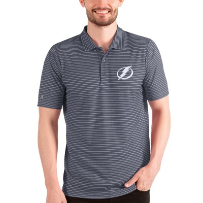 Поло Tampa Bay Lightning Antigua - Heathered Navy/White