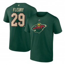 Marc-Andre Fleury Minnesota Wild Authentic Stack Name & Number T-Shirt - Green
