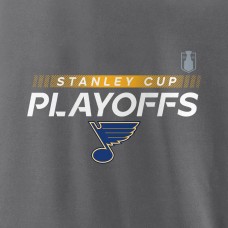 Толстовка St. Louis Blues Authentic Pro 2022 Stanley Cup Playoffs - Heathered Gray
