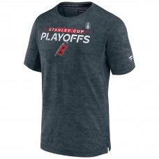 Carolina Hurricanes Authentic Pro 2022 Stanley Cup Playoffs T-Shirt - Charcoal