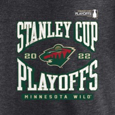 Футболка Minnesota Wild 2022 Stanley Cup Playoffs - Charcoal