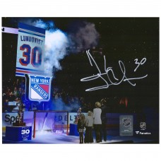 Autographed New York Rangers Henrik Lundqvist Fanatics Authentic 8 x 10 Banner Raising Photograph Autographed New York Rangers Henrik Lundqvist Fanatics Authentic 8 x 10 Banner Raising Photograph