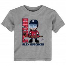 Alexander Ovechkin Washington Capitals Toddler Pixel Player 2.0 T-Shirt - Heather Gray