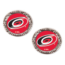 Carolina Hurricanes WinCraft Round Team Post Earring Carolina Hurricanes WinCraft Round Team Post Earring