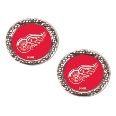 Detroit Red Wings WinCraft Round Team Post Earring