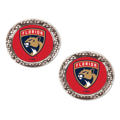Florida Panthers WinCraft Round Team Post Earring