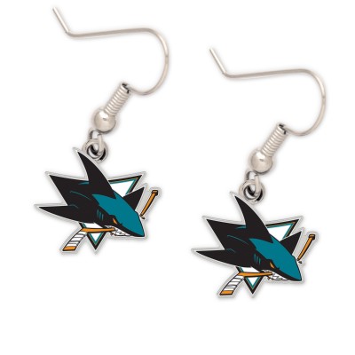 San Jose Sharks WinCraft Logo Dangle Earrings