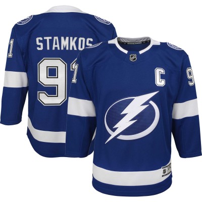 Игровая джерси Steven Stamkos Tampa Bay Lightning Youth Home Captain Premier - Blue