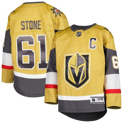 Игровая джерси Mark Stone Vegas Golden Knights Youth Home Captain Patch Premier Player - Gold