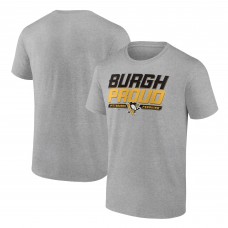Pittsburgh Penguins Hometown Collection Burgh Proud T-Shirt - Heathered Gray