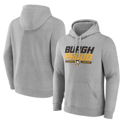 Толстовка Pittsburgh Penguins Hometown Burgh Proud Fitted - Heathered Gray