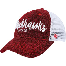 Женская бейсболка Chicago Blackhawks 47 Red/White Encore MVP Trucker