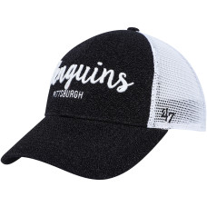 Женская бейсболка Pittsburgh Penguins 47 Black/White Encore MVP Trucker