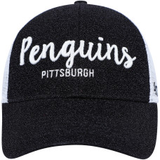 Женская бейсболка Pittsburgh Penguins 47 Black/White Encore MVP Trucker