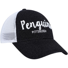 Женская бейсболка Pittsburgh Penguins 47 Black/White Encore MVP Trucker