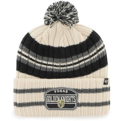 Шапка с помпоном Vegas Golden Knights 47 Hone Patch&nbsp;Cuffed Knit - Cream