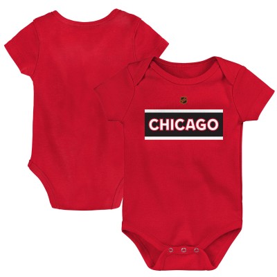 Малышам Chicago Blackhawks Red Special Edition 2.0 Primary Logo Bodysuit