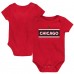 Малышам Chicago Blackhawks Red Special Edition 2.0 Primary Logo Bodysuit