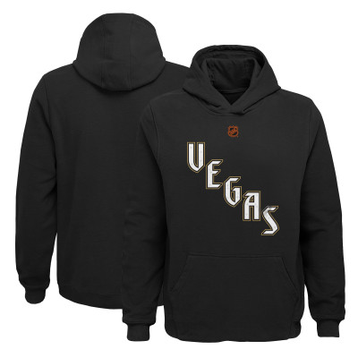 Подростковая Vegas Golden Knights Black Special Edition 2.0 Primary Logo Fleece Pullover Hoodie