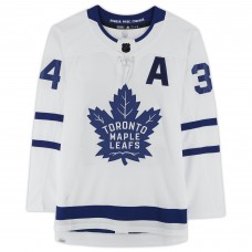 Игровая джерси Autographed Toronto Maple Leafs Auston Matthews Fanatics Authentic White adidas Authentic with 21/22 Rocket Richard Inscription