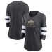 Футболка Vegas Golden Knights Womens Line Shift Tri-Blend Three-Quarter Sleeve - Heather Charcoal Футболка Vegas Golden Knights Womens Line Shift Tri-Blend Three-Quarter Sleeve - Heather Charcoal