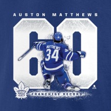 Футболка Auston Matthews Toronto Maple Leafs Goal Record - Blue