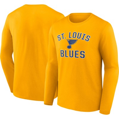 Футболка с длинным рукавом St. Louis Blues Team Victory Arch - Gold