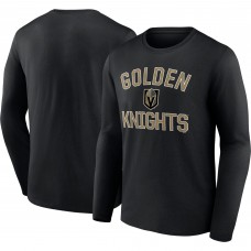 Vegas Golden Knights Victory Arch Logo Long Sleeve T-Shirt - Black
