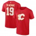 Calgary Flames Matthew Tkachuk Fanatics Red Authentic Stack Name & Number T-Shirt