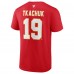 Calgary Flames Matthew Tkachuk Fanatics Red Authentic Stack Name & Number T-Shirt
